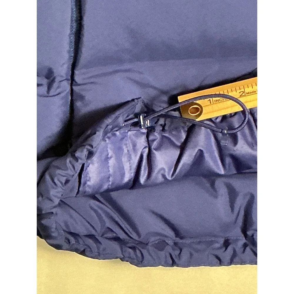 Adidas Hooded Puffer Vest Royal Blue Quilted Full Zip Sleeveless Jacket M‎ - Picture 10 of 14